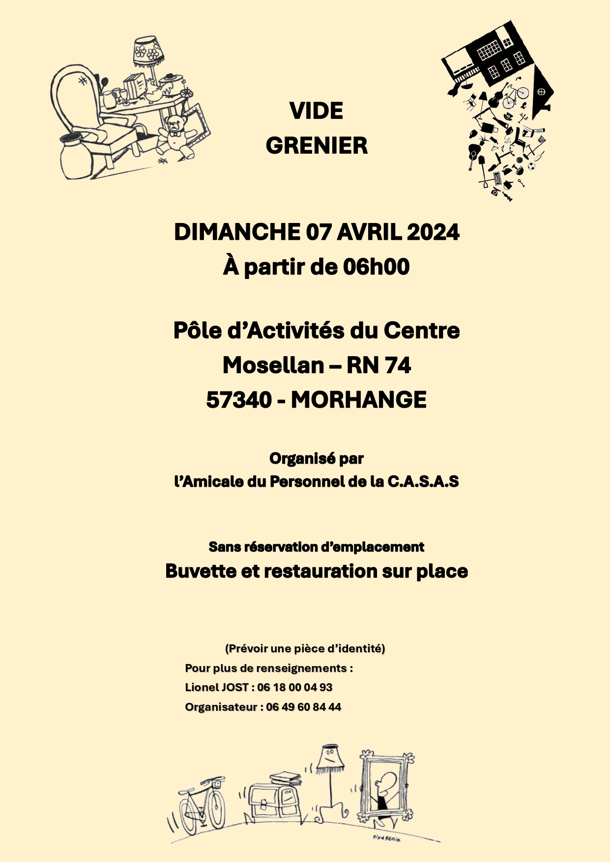 Vide Grenier Dimanche 7 avril à Morhange